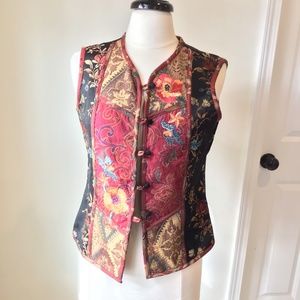 Coldwater Creek Brocade Vest NWT